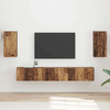 Set TV komoda Zidne 5 pcs Staro drvo Konstruirano drvo