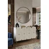 HANAH HOME Konzola Alfa 120 White Travertine Gold