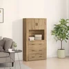 Highboard Umjetnički hrast 80 x 33 x 150 cm Konstruirano drvo