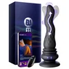 SuperLove WaveDrive 3in1 Anal Prostate Wriggling Butt Plug Massager with App Black