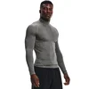Majice Under Armour Hg Armour Comp Mock LS Carbon Heather/ Black M