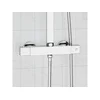 VIDAXL tuš set Thermostatic Shower Mixer Stainless Steel 201, s termostatsko armaturo, krom, stenska montaža