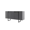 Hanah Home Luxe Komoda, Sivo-Crna