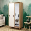 Hanah home Ormar Yahha 100x190x60?cm Hrast-Beli