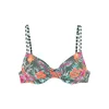 VENICE BEACH Bikini zgornji del Venice Beach temno zelena/oranžna/svetlo roza/bela