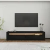 HANAH HOME TV polica Bati Wood Black