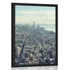Plakat pogled na očarljiv center New Yorka - 20x30 silver