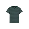 Tommy Jeans Majica temno zelena / bela