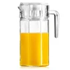 shumee Stekleni vrč za pijačo, vodo, sok, limonado, s pokrovom, 1,5l