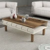 Hanah Home Klub sto Bohem 853, 180x35.6x60 cm, Krem-smeđi