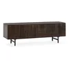 Temno rjava TV omarica iz masivnega manga 145x48x40 cm Kalai – MOME