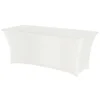 shumee Pravokotni namizni prt brez likanja 183x760cm Jersey blago bel - Hendi 814420