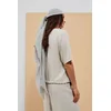 Marisse Womens Scarf L-Sz-4016 Grey