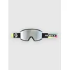 Scott Ambit Compact Black/Neon Yellow Goggle amp white chrome s2