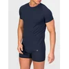 zd ZERO DEFECTS Spodnja majica Crew-neck Egiptian cotton mornarska
