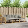 Set vanjskih sofa s jastukom 3 pcs Bijela i svjetlosiva