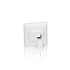 EQUIP Stenski modul Equip Rj45 50X50 za 2X Rj45 Keystone, kovinsko podnožje, bel okvir, (21405736)