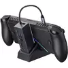 slomart JSAUX 6-v-1 priklopna postaja za ROG Ally/Steam Deck/Legion Go, 4K@120Hz HDMI, Gigabit Ethernet, USB-A & C, 100W PD - Črna