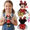 Disney TY DISNEY Minnie Mouse Plišasta igračka z zvokom, plišasta igračka BEANIE BABIES Sparkle, senzorična igračka 20 cm