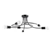 Sollux SL.1456 - Luster na šipci LEVAR 6xE27/15W/230V crna