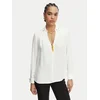 Elisabetta Franchi Bluza CA-159-62E2-V400 Bela Regular Fit