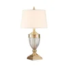 Quoizel QZ-DENNISON-BB - Stona lampa DENNISON 1xE27/60W/230V zlatna