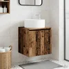 Umivaonik s policom za zid Staro drvo 49,5 x 44,5 x 65,5 cm
