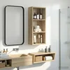 vidaXL Kopalna stenska omarica s polico Sonoma hrast 30 x 14 x 70 cm