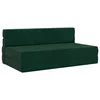 Sofa na razvlačenje Tamnozelena 152 x 86,5 x 60 cm Tkanina