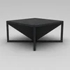 Hanah Home Sto za dnevnu sobu Niger, 75x40x75 cm, Crni
