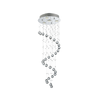 LUXERA 62410 - Kristalni plafonski luster COIL 4xGU10/50W/230V