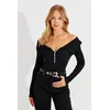 Cool & Sexy Ženska bluza EY2559, Crna