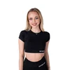 SWY Elevate Crop Tee, Black - XS