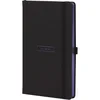 Notes 13x21cm linije 192strane s gumicom All Metal Blue FSC Castelli