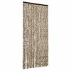 Vidaxl Zavesa proti mrčesu bež in rjava 90x220 cm šenilja