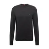 TOMMY HILFIGER Pulover temno modra / antracit / živo rdeča / bela