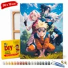 ERS Slika Naruto Team 50x70 cm po številkah z okvirjem