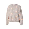 Hailys Pulover Sa44ra temno siva/svetlo siva/oranžna
