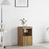 vidaXL vidaXL Stranski predal s LED lučkami Artisan Oak 41x37x67 cm, (22040436)