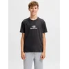 Jack & Jones Junior Majica JCOLEGACY črna / off-bela