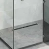 Odvod za tuš s staklenim poklopcem i 360° sifonom Crna 70 cm