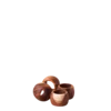 Agatni obročki za prtičke, 4 kosi, o 5,7 cm - FLOW Wooden - 593710