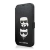 Maska na preklop Karl Lagerfeld Karl Flip za iPhone 12 Pro, Crna