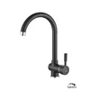 Laveo Baterija za sudoperu Lete 768D, 2 cevi, Crna