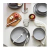 12-delni jedilni servis, siv/porcelan
