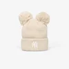 Kapa New Era Knit Medium MLB Double Pom Beanie New York Yankees Stone Universal