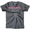 Iron Maiden Logo (Wash Collection) Charcoal Grey L Majica