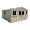 Timbela Lesena vrtna hiša - H246x418x522 cm/20 m2 - Panelna konstrukcija, Vrtna lopa s podi - TIMBELA M333+M333G, (21922357)