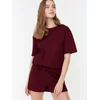 Trendyol Milla Ženski set pidžame Thmss22Pt0524, Bordo