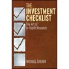 Investment Checklist - The Art of In-Depth Research